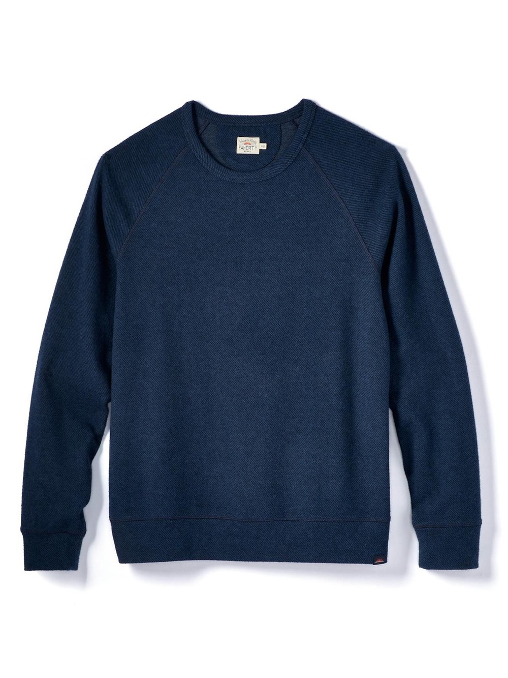 Faherty Legend Crew Neck Sweater Men’s Medium Navy Twill Knit